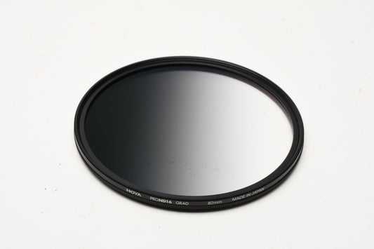 Hoya 82mm Pro ND16 Grad graduated grey filter in jewel case - mint-