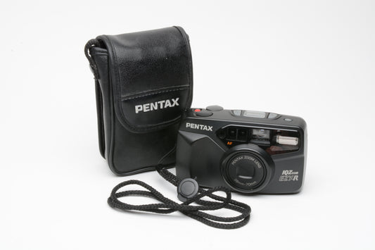 Pentax IQZoom EZY-R QD 35mm Point&Shoot camera, strap, case, tested