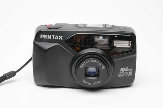 Pentax IQZoom EZY-R QD 35mm Point&Shoot camera, strap, case, tested