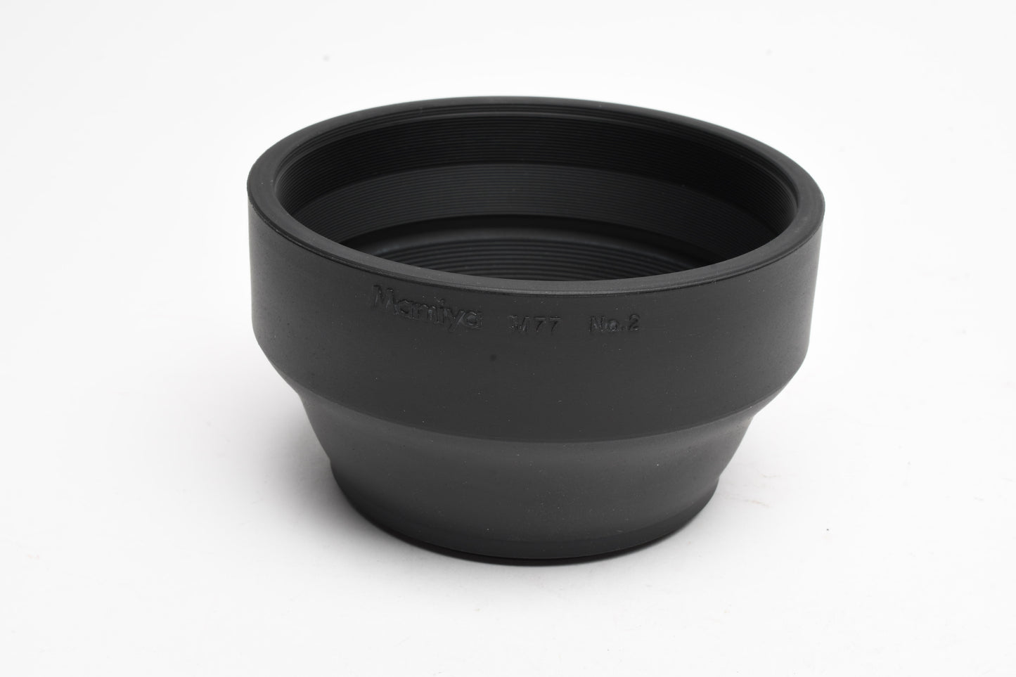 Mamiya 77mm No.2 Screw on Rubber Lens Hood Shade M77 for 127mm-250mm lenses
