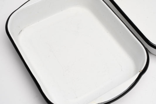 2X Ceramic darkroom printing trays 7.5"x9.5", clean