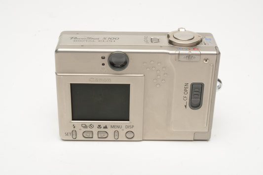 Canon PowerShot S100 Digital Elph 2MP Digital Point&Shoot camera PARTS OR REPAIR