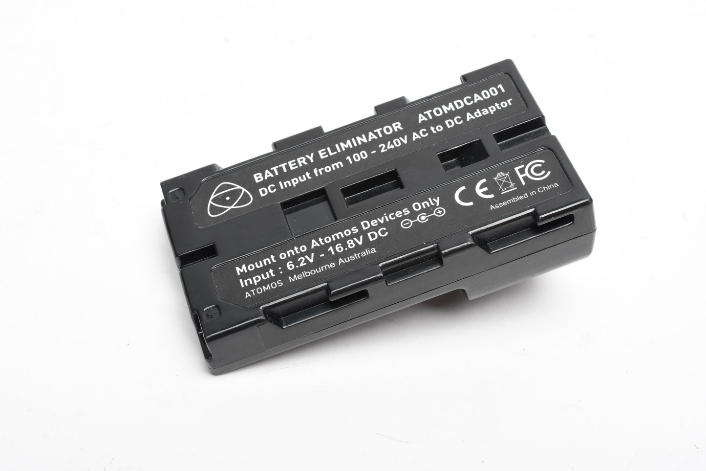 Atomos AtomX Battery Eliminator AC adapter ATOMDCA001 NP-F Style Battery
