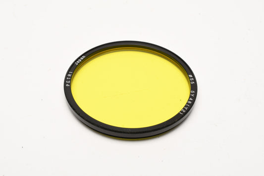 Petri 55mm SY48(Y2) yellow filter in jewel case and box - mint-