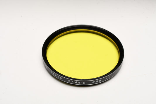 Kenko 55mm Y2 yellow filter in jewel case and box - mint-