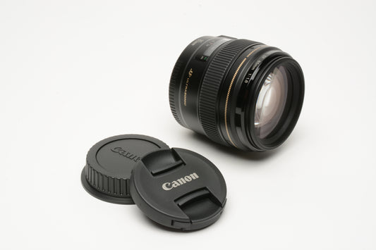 Canon EF 85mm f1.8 USM Lens #2519A003, New, Never Used, USA