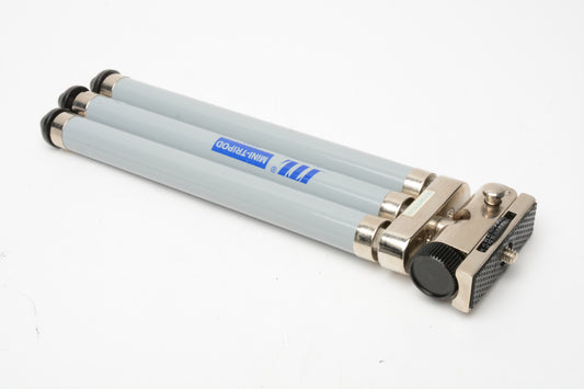 ITL MINI tripod 6010 flat accordion folding travel tripod in case, ~9.5" folded