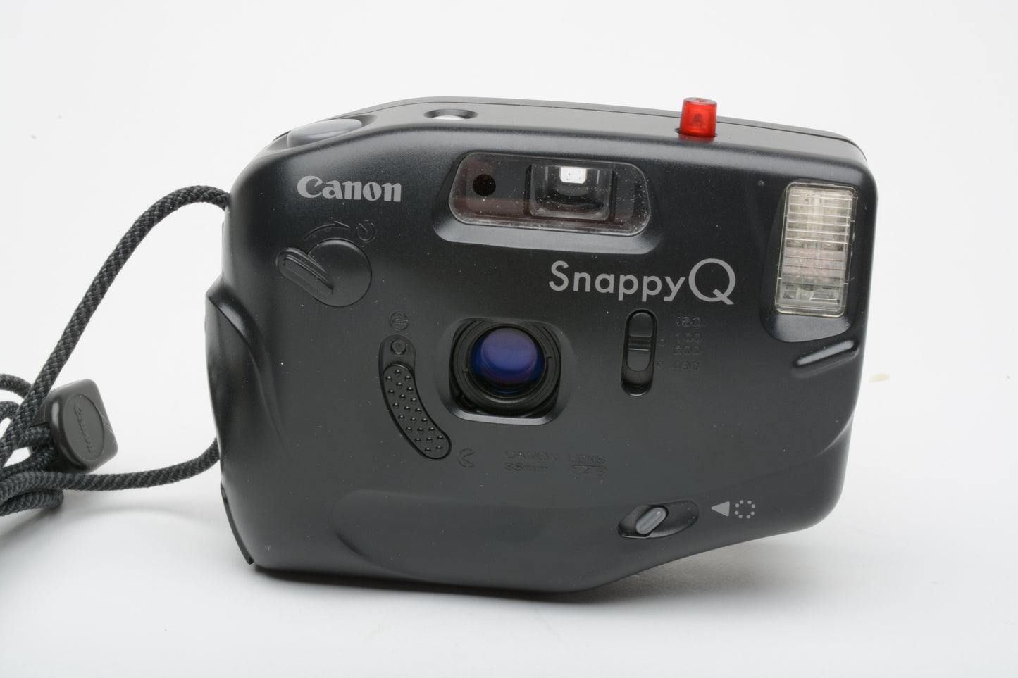 Canon Snappy Q 35mm Point & Shoot camera, pouch+strap, tested