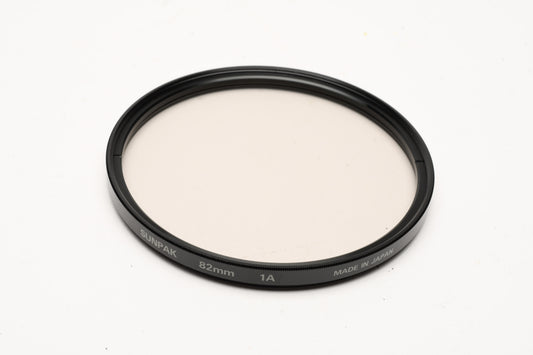 Sunpak 82mm 1A Skylight Filter in jewel case and box - mint-
