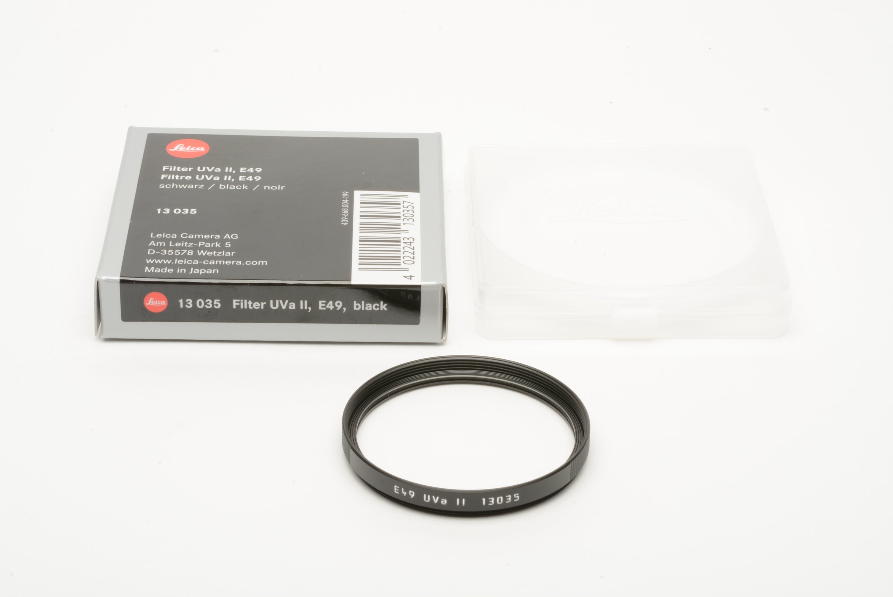 Leica UVa II E49 filter in box, mint #13035 – RecycledPhoto