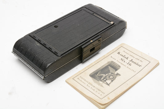 Kodak Junior Six-16 camera, Very nice & Clean, works, Vintage, +Manual