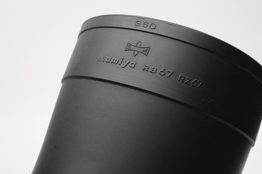 Mamiya 360 rubber lens hood for 360mm RB / RZ lenses 77mm, Clean