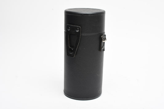 Vivitar 185 Hard lens case, New in box w/strap 8" tall x 3.25" wide