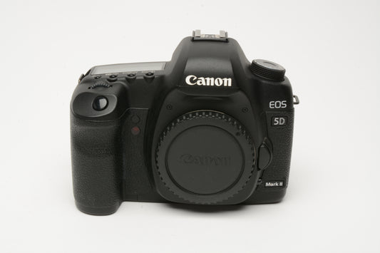 Canon EOS 5D Mark II DSLR Body, 2batts, Charger, Only 7677 Acts, Boxed