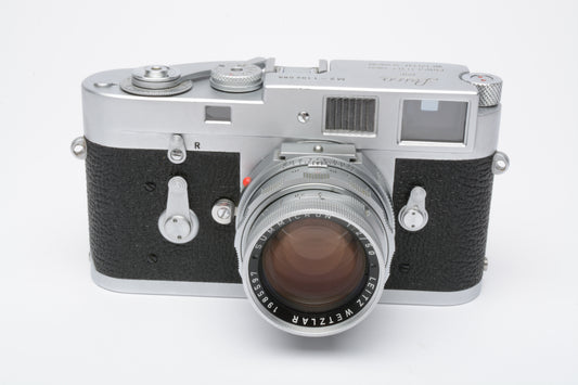 Leica M2 Chrome body w/Summicron 50mm f2 rigid lens + CLA'd, great!