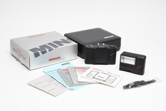 Minox GT-E Set 35mm Point&Shoot camera w/Flash, manuals, Box, Tested