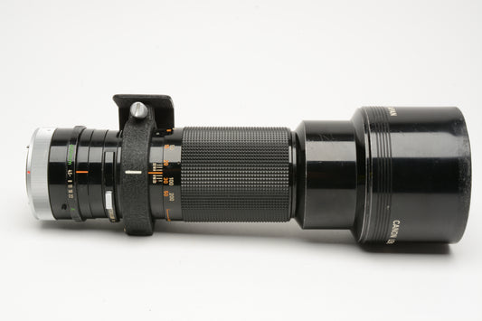 Canon 400mm f4.5 FD SSC FD Mount lens, Nice glass, sharp, tested