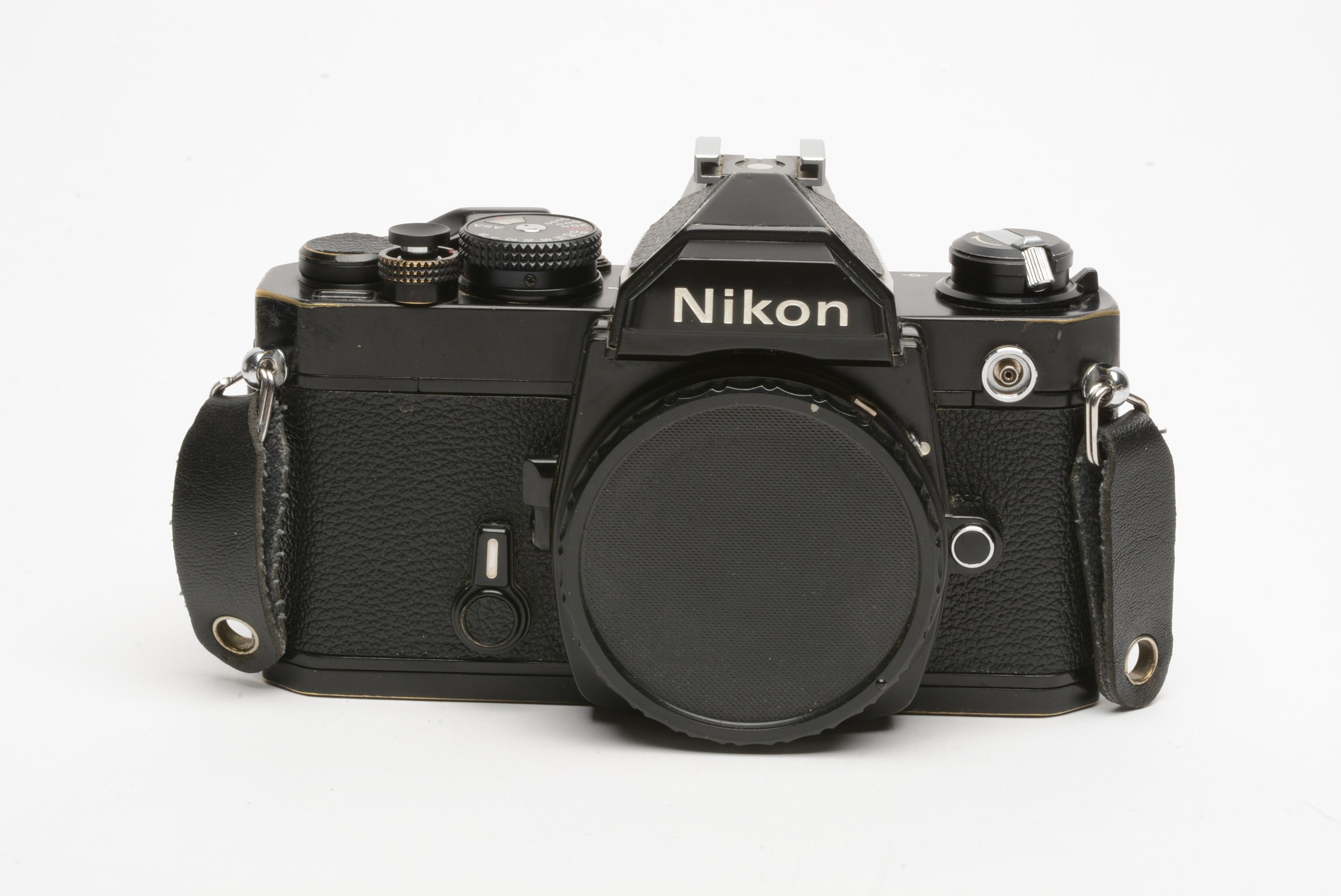 Nikon FM Black Body 35mm SLR w/new light seals, accurate, tested