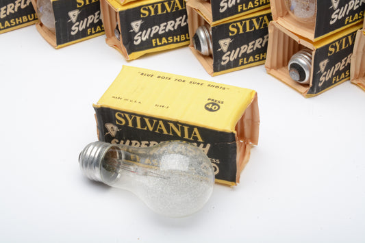 16X Bulbs Sylvania Superflash Press 40