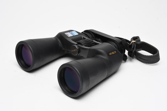Minolta Activa 10x50WP FP 6.5° Binoculars - Great quality, Caps+Case
