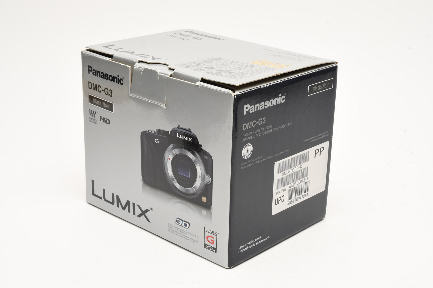 Panasonic Lumix DMC-G3 Body Only (Black) Boxed, Mint Only 231 Acts!