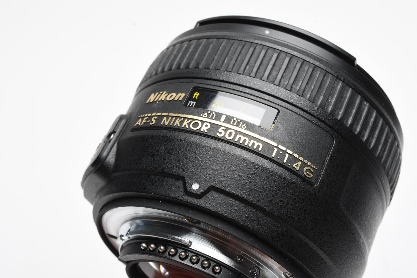 Nikon AF Nikkor 50mm f1.4G prime lens, nice prime lens w/caps