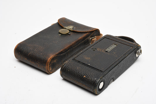 Kodak 1A Junior 116 folding vintage camera w/case, works