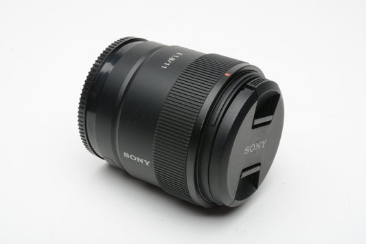 Sony 11mm f1.8 SEL11F18 wide lens, very clean and sharp