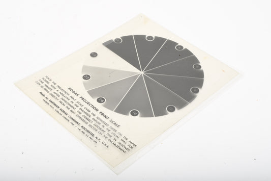 Kodak Projection Print scale for B&W printing, very clean