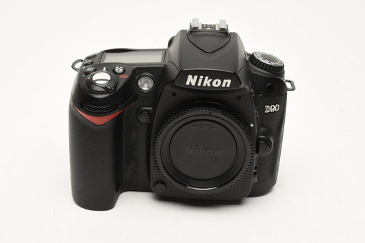 Nikon D90 DSLR body, batt, charger, strap, Only 15K Acts, very clean, tested