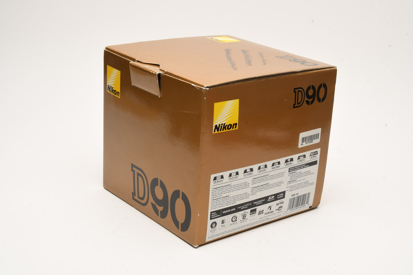 Nikon D90 DSLR body, batt, charger, strap, Only 15K Acts, very clean, tested