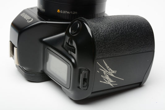 Canon EOS Rebel w/AF 35-80mm, Andre Agassi edition (signed) + flash, case, brochures
