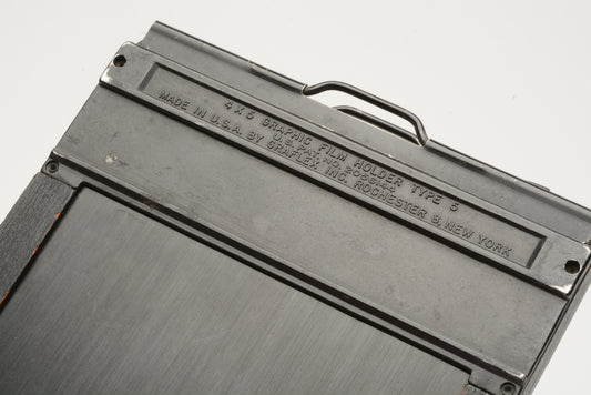 2X Graflex Graphic Type 5 4x5 film holders