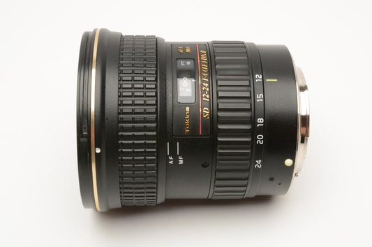 Tokina SD AF 12-24mm f4 IF DX II AT-X Pro Asph. Canon EF, Boxed, Mint-