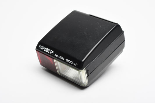 Minolta Maxxum 1800AF Shoe Mount Flash for Maxxum 5000 7000 9000 w/Diffuser