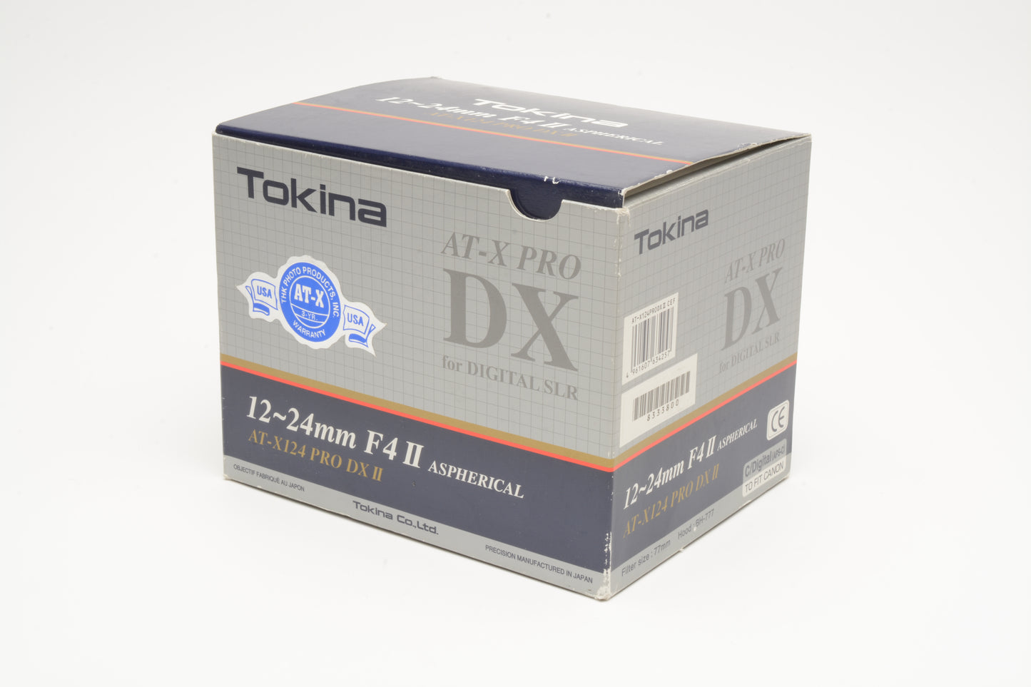 Tokina SD AF 12-24mm f4 IF DX II AT-X Pro Asph. Canon EF, Boxed, Mint-