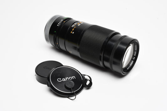 Canon 300mm f5.6 FD Mount (Breach), caps, Clean and powerful