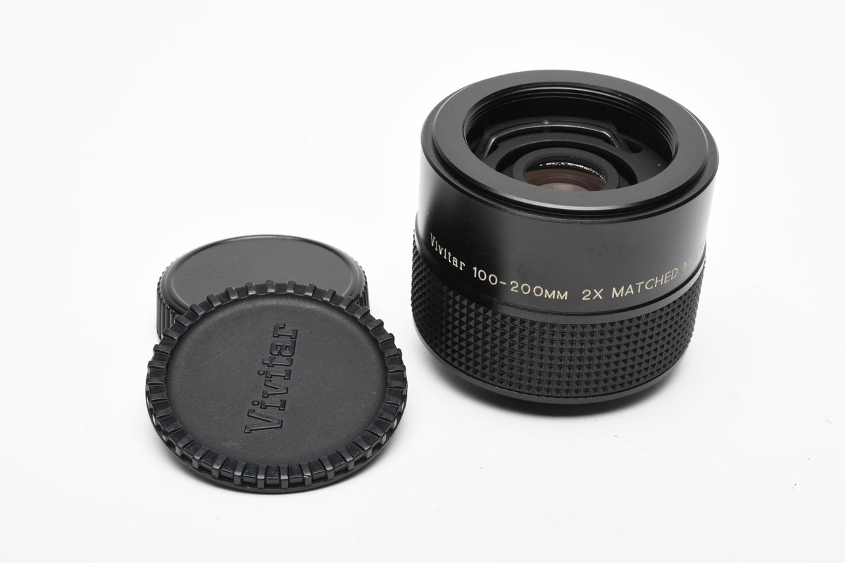 Vivitar 100-200mm 2X Matched Multiplier Teleconverter for M42 Mount, Caps