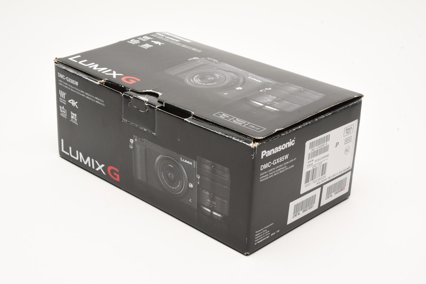 Panasonic Lumix GX85 16MP Digital Point&Shoot w/12-32 + 45-150mm Kit Mint-