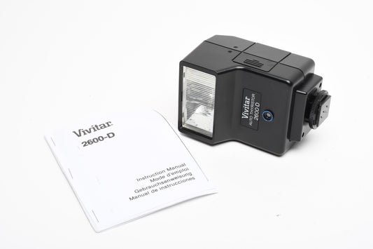 Vivitar Auto Thyristor 2600D M/P/O Flash For Minolta/Pentax/Olympus