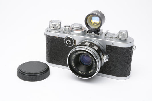 Leica If 1f 35mm rangefinder camera w/Sankyo Koki Komura 35mm f2.8 lens + finder