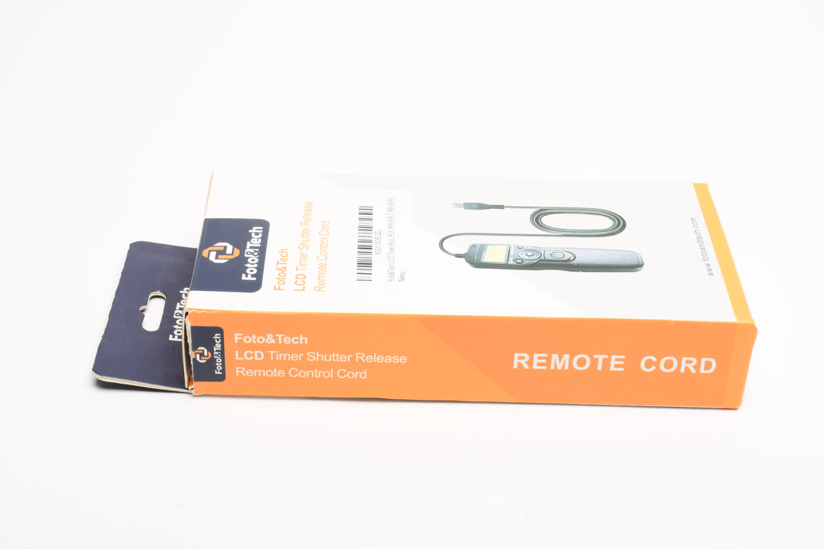 Foto&Tech LCD Shutter Release Remote Control Cord for Olympus, Like New in Box, Nice!