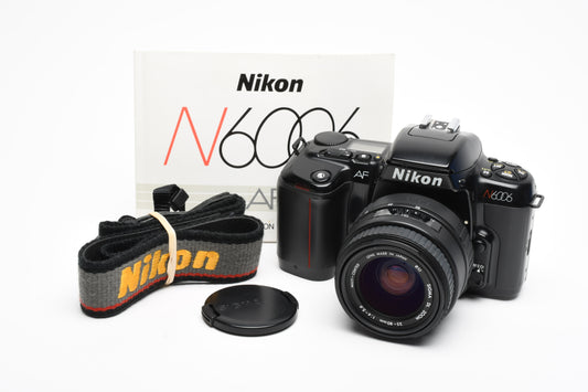 Nikon N6006 35mm SLR w/AF 35-80mm f4-5.6 zoom lens, strap, manual, Great!