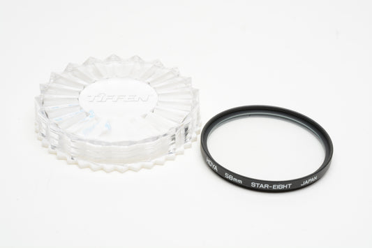 2X Tiffen 58mm Special effects filters Star 8 and Soft Fx 3, Mint