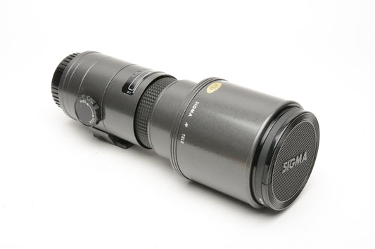 Sigma AF 400mm f5.6 Telephoto lens, UV, Caps, case Minolta Maxxum Sony A Mount