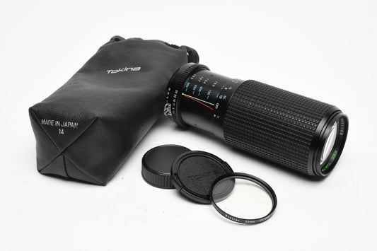 Tokina RMC 100-300mm f5.6 Nikon Ai Mount, Caps, UV, Pouch, Clean!