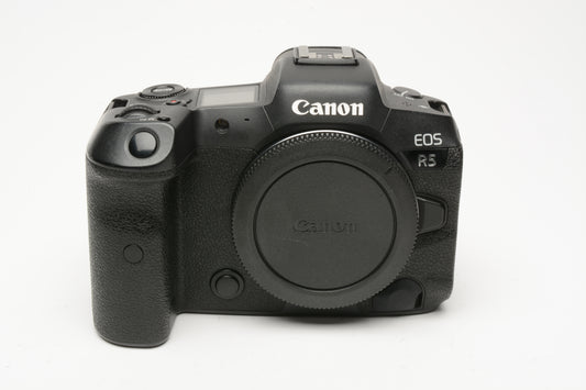 Canon EOS R5 Body, strap, batt, charger, manual, 100K, Still Great! USA