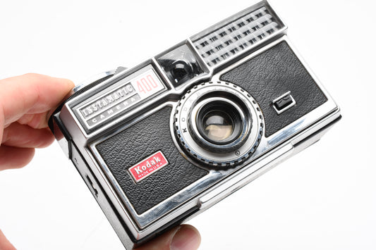 3X Kodak Instamatic cameras 126 format X-15, 400, S-10, Nice display