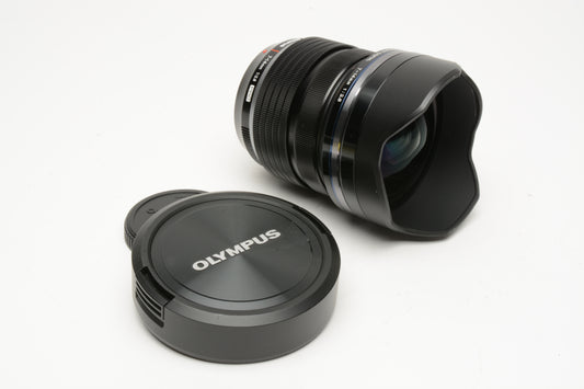 Olympus M.Zuiko Digital ED 7-14mm F2.8 PRO lens, caps, Mint-