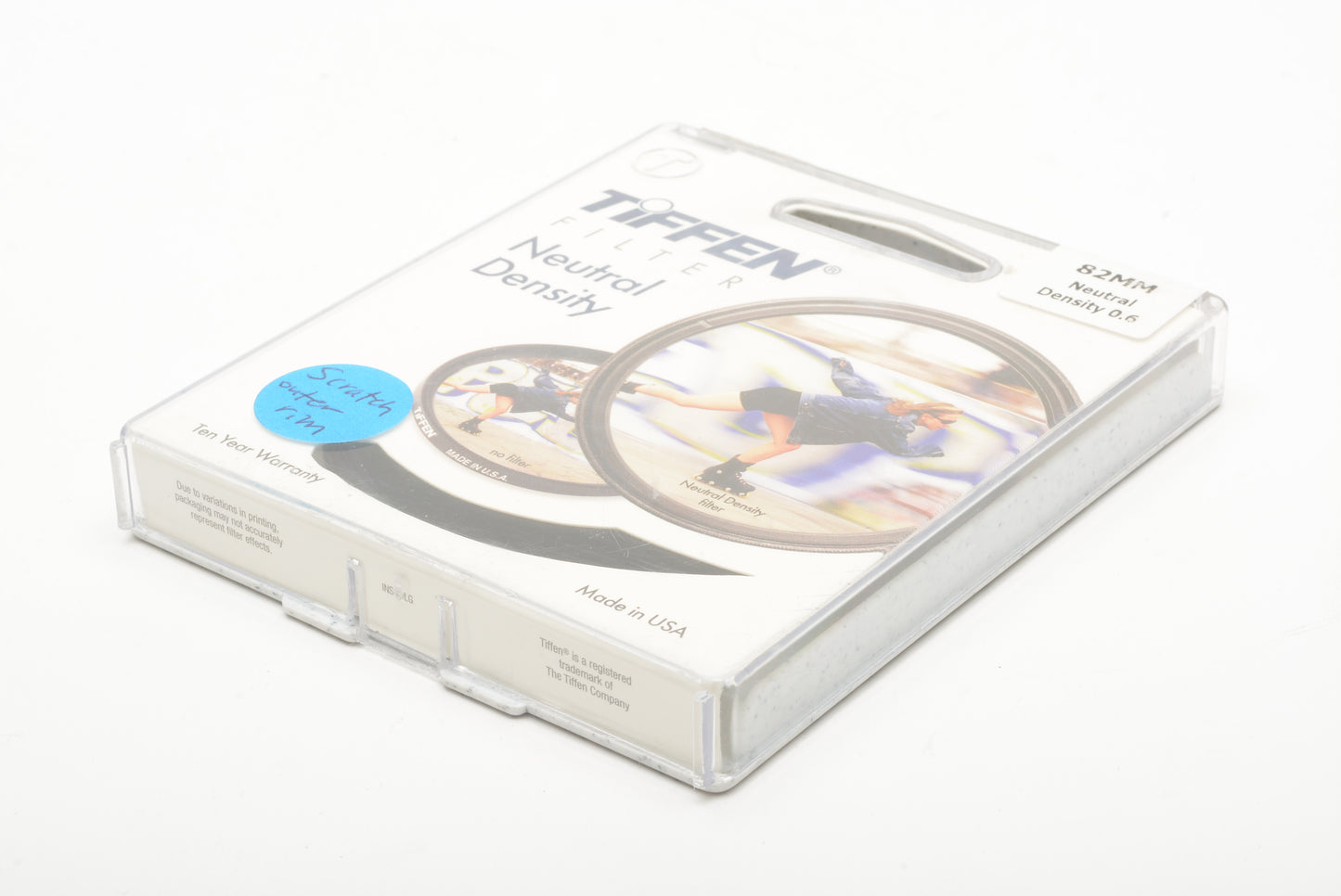 Tiffen 82mm ND filter .6, very clean glass, in jewel case